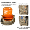 40L Large Storage Waterproof Fishing Tackle Backpack with Rod Holders