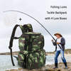  Fishing Tackle Backpack Multifunctional Fishing Tackle Utility Bag 