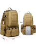 Military Fan Multifunctional Tactical Combo Double Shoulder 55L Mountaineering Backpack