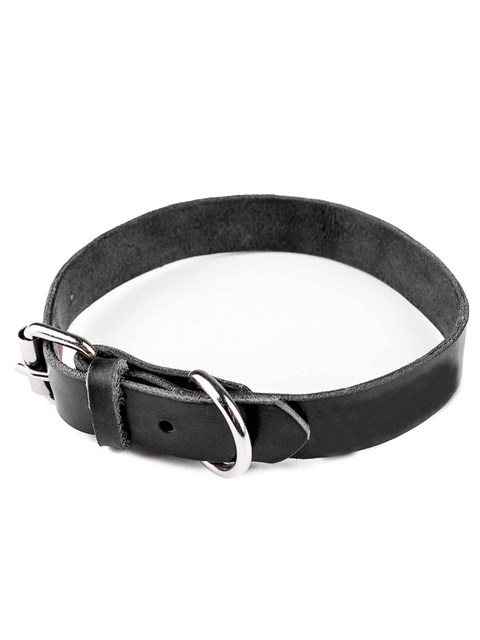 Distressed Real Genuine Leather Dog Collar