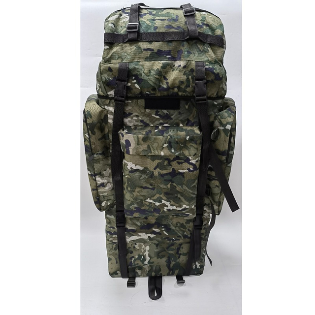 100L New Ink Mountaineering Bag U-shaped Steel Frame Camouflage Outdoor Travel Camping Backpack