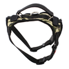 Working dog vest harness with reflective stitching 