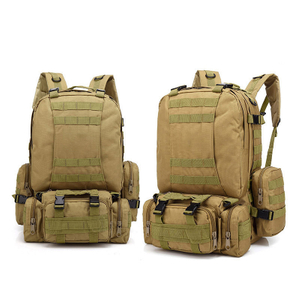 Military Fan Multifunctional Tactical Combo Double Shoulder 55L Mountaineering Backpack