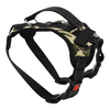 Working dog vest harness with reflective stitching 