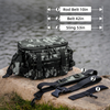 Fishing Tackle Bag Sling Fishing Storage Pack with Rod Holder 
