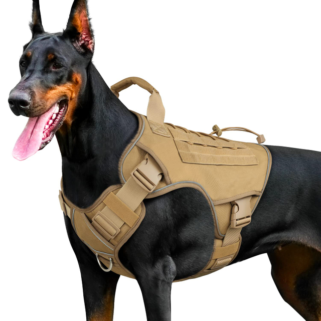 No Pull Adjustable Reflective Military Dog Vest 
