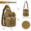 Tactical Sling Military MOLLE Crossbody Pack Chest Shoulder Backpack #B031