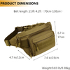 Tactical Fanny Pack MOLLE Army Lumbar Gear Pouch (Patch Included) #W1252