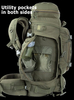  Internal Frame Backpack Military Rucksack for Backpacking Hiking Camping 70L #15165