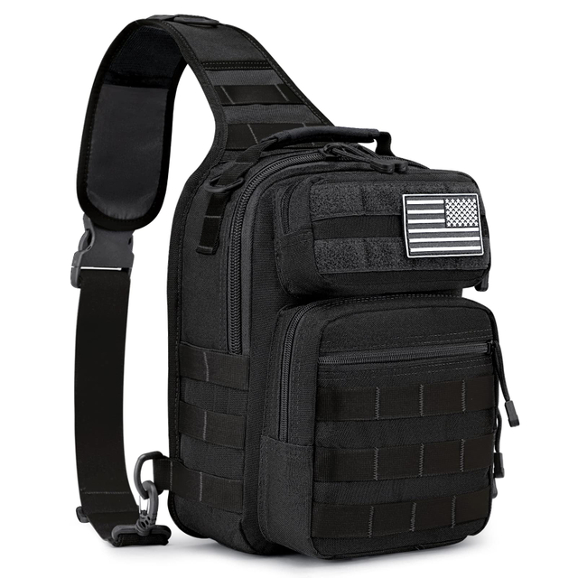 Tactical Sling Military Rover Shoulder Sling Pack Molle EDC Small Crossbody Chest Bag #B022