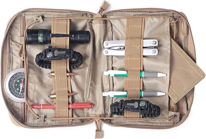 Borsa Tattica Portabottiglie A Rete Con Sistema Molle - Regolabile Per Borracce Da 16 A 800 Oz E Accessori
