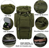 Tactical Backpack with Internal Frame And Rain Cover Waterproof Rucksack #B50152