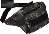 Tactical Fanny Pack MOLLE Army Lumbar Gear Pouch (Patch Included) #W1252