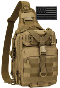 Tactical Sling Military MOLLE Crossbody Pack Chest Shoulder Backpack #B031