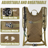 Tactical Molle Hydration Pack Backpack with 2L BPA-Free Leak-Proof Water Bladder #5864