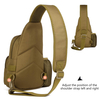 Tactical Sling Military MOLLE Crossbody Pack Chest Shoulder Backpack with Water Bottle Holder #B026