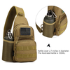 Tactical Sling Military MOLLE Crossbody Pack Chest Shoulder Backpack with Water Bottle Holder #B026