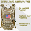 Tactical Molle Hydration Pack Backpack with 2L BPA-Free Leak-Proof Water Bladder #5864